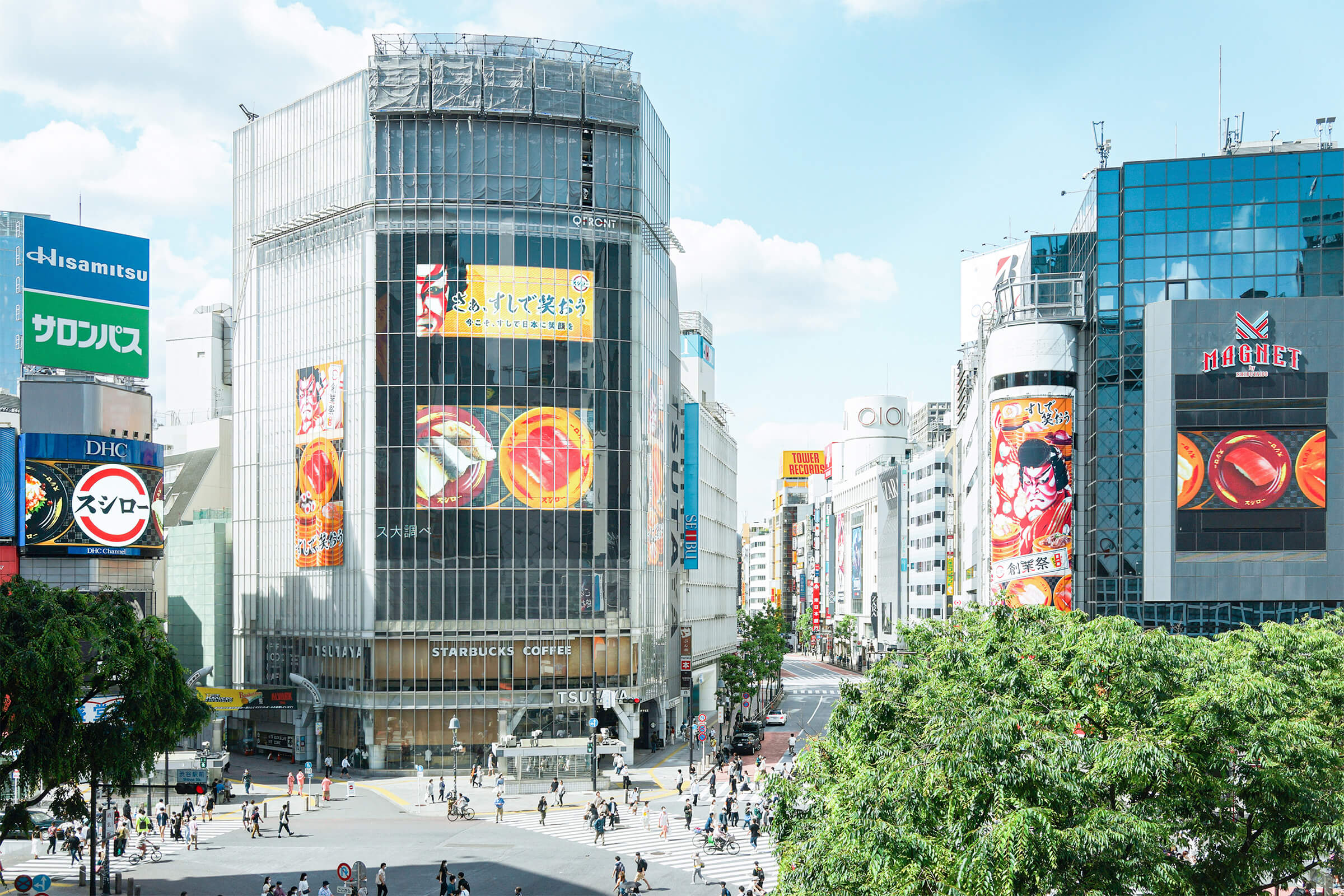 スシロー 渋谷OOHジャック_VISUAL DESIGN イメージ